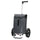 Caddie pour velo Andersen Tura avec sac etanche Ortlieb gris, ideal pour courses et transport facile