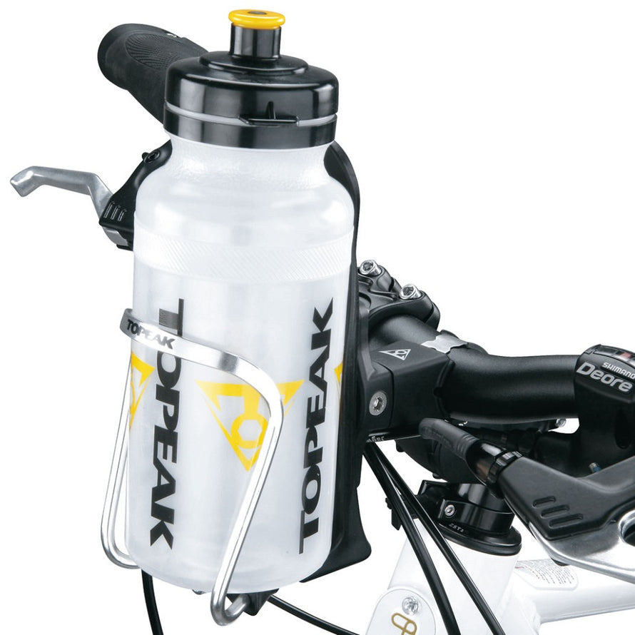 fixation-guidon-velo-Topeak-Cagemount-vue de la fixation sur le guidon