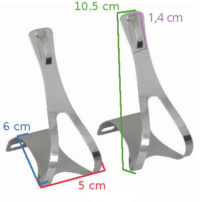 Cale pied en acier pour pédale de vélo - #3