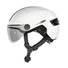Casque Abus Adulte tendance à visière vélo ville HUD-Y ACE blanc