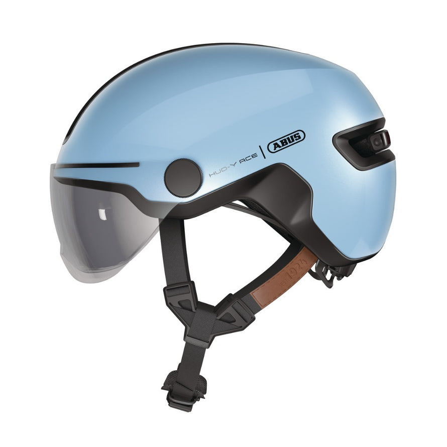 Casque Abus Adulte tendance à visière vélo ville HUD-Y ACE Bleu