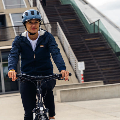 Casque de vélo de ville bleu Hyban 2.0 Abus - #5