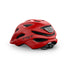 Casque Met Crossover rouge brillant avec systeme de ventilation avancee pour cyclisme tout terrain securise et confortable