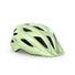 Casque Met Crossover vert pale offrant confort et protection optimale pour cyclisme tout terrain