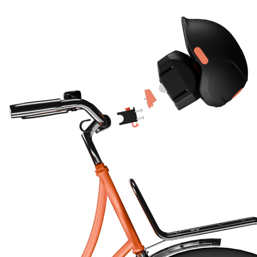 Casque vélo avec support de fixation antivol OBH Unicity made in France