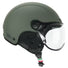 Casque velo CGM Ebi Mono gris avec visiere et oreillettes amovibles, marque 20, pour protection et confort