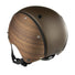 Casque velo Cosmo Classic Casco marron effet bois avec sangle noire, style vintage et securite optimale
