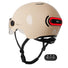 casque vélo lumineux connecté cosmo fusion sand vue de derrière avec télécommande