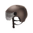 Casque vélo à visière  et sangles en cuir Valor France Diezz