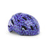 Casque Met E-Mob violet motifs avec feu integre, securite et style pour velo electrique moderne