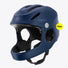 Casque vélo électrique Virgo Access Mips bleu avec mentonnière protectrice et aérations pour un meilleur confort.