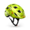Casque velo enfant Hourra MET camouflage vert lumineux, compatible siege velo enfant pour securite et confort