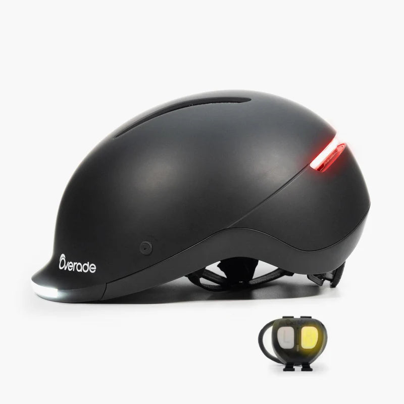 Casque vélo lumineux avec clignotants Overade Life