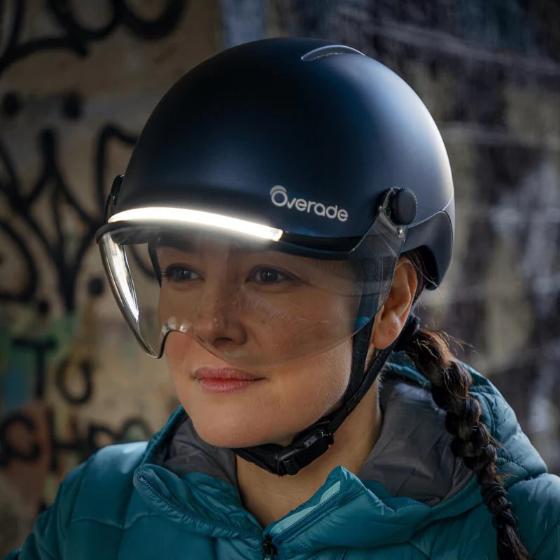 Casque vélo urbain avec éclairage intégré design Overade