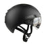 Casque vélo ville avec visière Casco Roadster Plus en noir mat pour une protection urbaine optimale