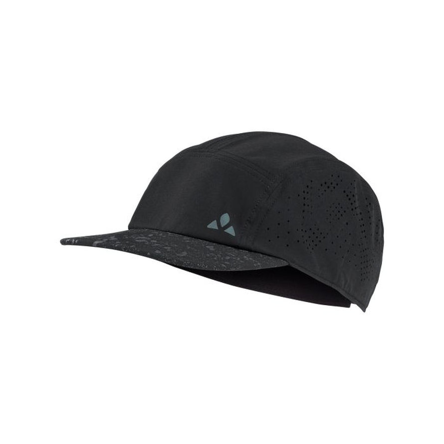 Casquette Vaude 5 panels Scopi Cap noire, respirante et légère pour cyclisme et activités outdoor