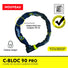 Antivol chaine 90cm Auvray C-Bloc avec cadenas integre, haute resistance et homologue pour velo
