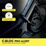 Antivol chaine Auvray C-Bloc Pro Alert 100 cm avec alarme 120 dB et pile lithium 3V pour longue durée