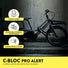 Chaîne antivol Auvray C-Bloc Pro Alert 100 cm diamètre 10 mm avec alarme intégrée 120 dB et électronique résistante