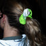 Chouchou réfléchissant GoFluo vert clair pour cyclistes, améliore la sécurité en conditions de faible luminosité