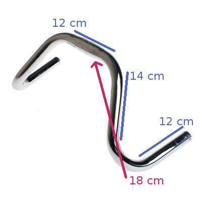Cintre moustache vélo de piste vintage Escobar BLB - #4