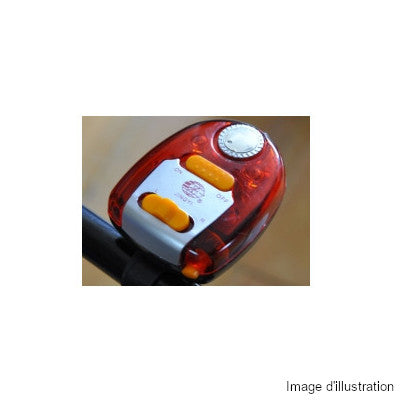 Clignotant feu stop pour vélo avec signal sonore - #3