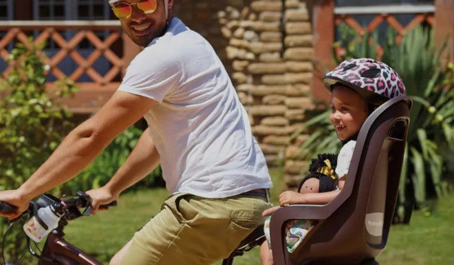 Soluciones para llevar a un niño en bicicleta