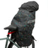 Tissu imperméable Opossum Galaxy avec logo réfléchissant, protection pluie et froid pour vélo enfant avec capuche