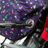 Tissu déperlant Opossum Magic avec motifs licorne et arc-en-ciel, coque thermique étanche pour siège vélo