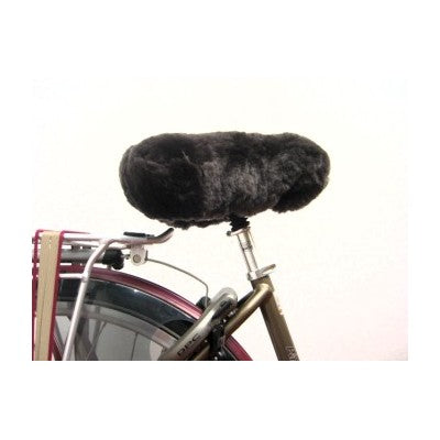 Couvre selle pour vélo fourrure véritable peau de mouton - #1