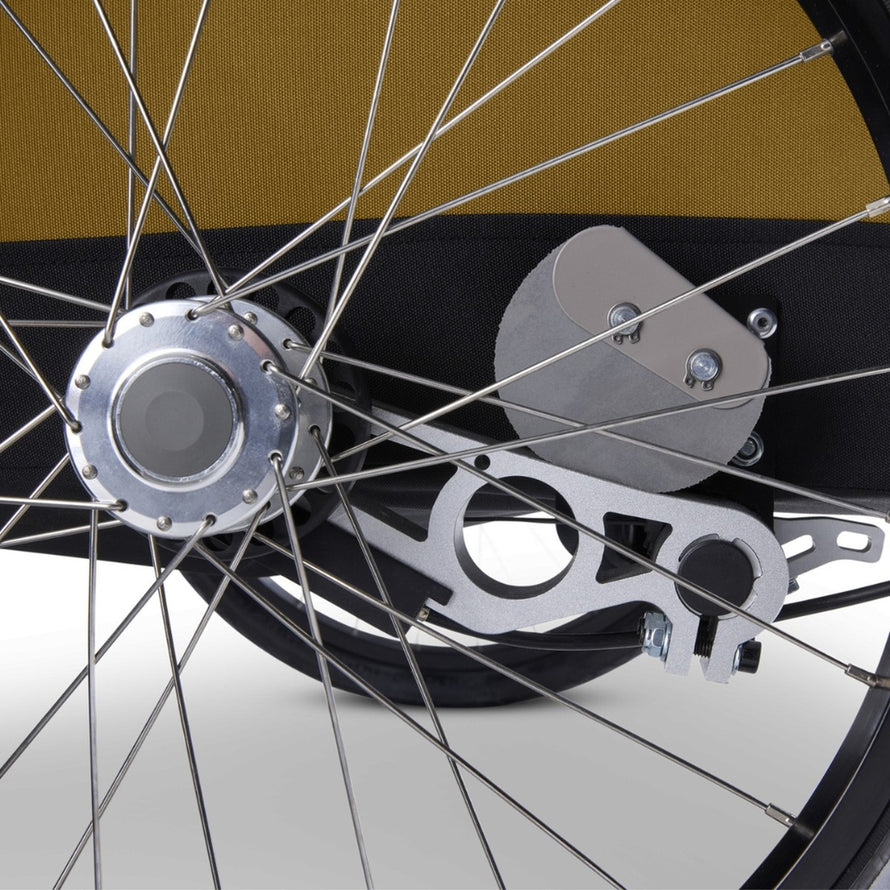 Remorque velo double Croozer Kid Ellma 3-en-1 avec kit jogging pour balade et sport en toute securite