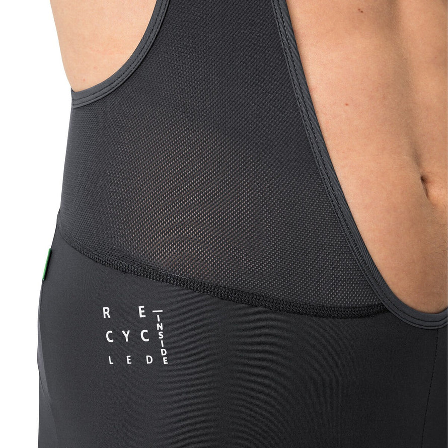 Cuissard long a bretelles Vaude Matera Bib Tights homme noir eco responsable pour cyclisme performant et durable