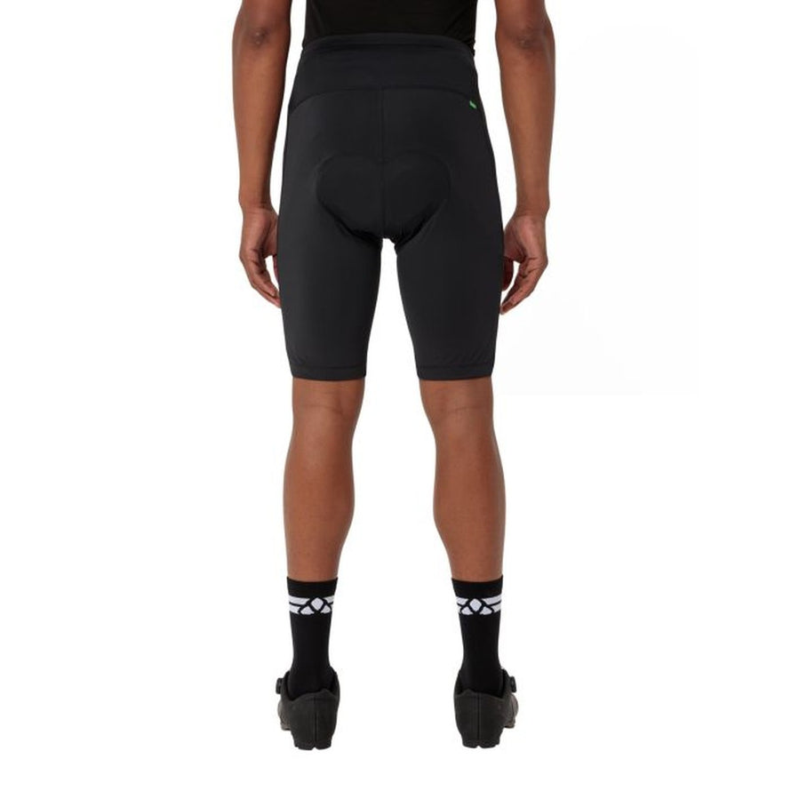 Cuissard Matera II Vaude noir avec insert T-Pad vue arrière pour confort en vélo