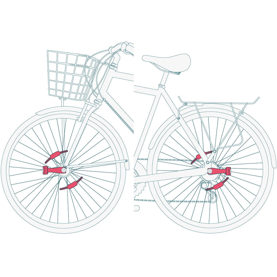 Lampes vélo sans piles sur moyeu SL200 Reelight