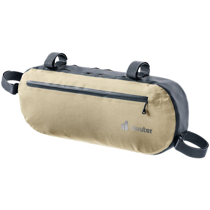 Sacoche de cadre vélo bikepacking Cabezon deuter tan avec zip étanche et sangles robustes pour aventures longues