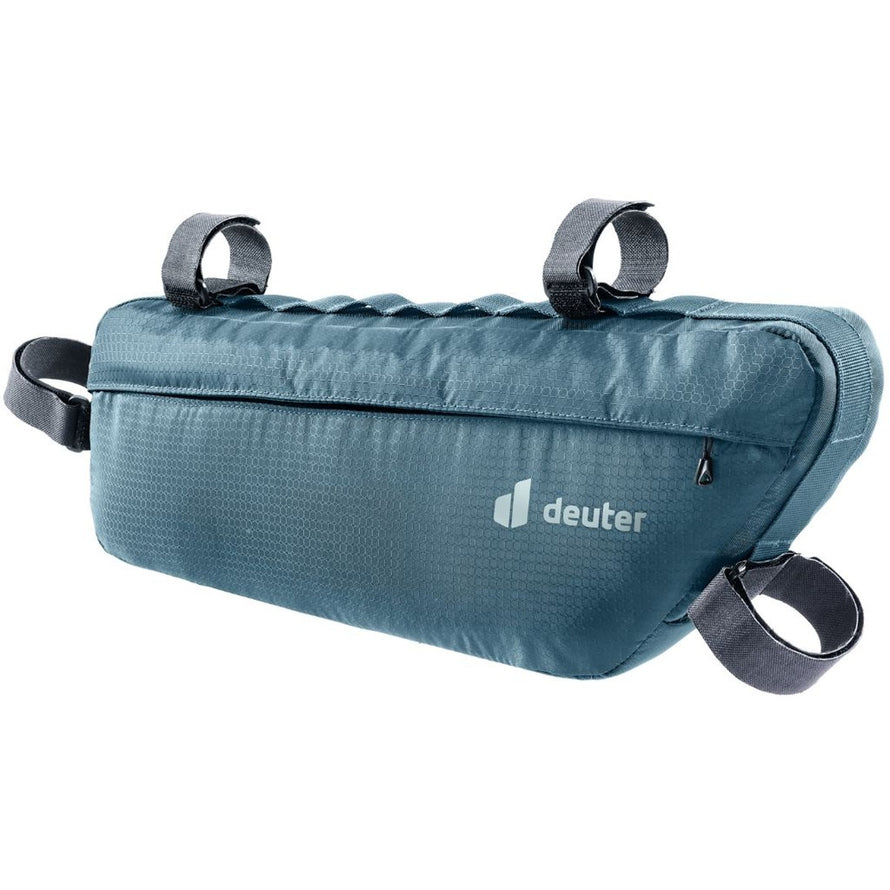Sacoche de cadre bikepacking Deuter Mondego bleu fonce, compacte et durable pour vos expeditions a velo