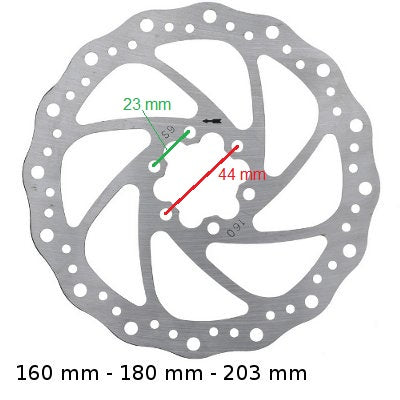 Disque de frein pour vélo en acier 160/180/203 mm - #2
