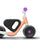 Draisienne Woom Wow orange auto-equilibrante pour enfants 9 a 36 mois debut motricite et apprentissage securise