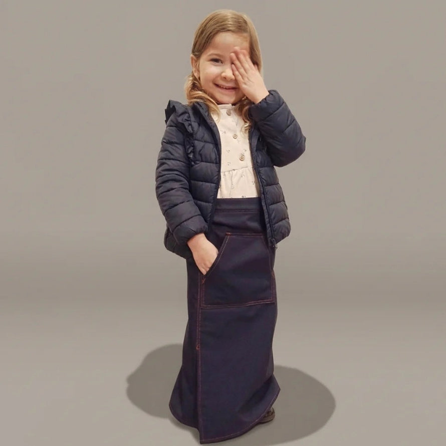 Couverture velo enfant chaude et impermee Dryfits Kids JUP-ON protege du froid et de la pluie
