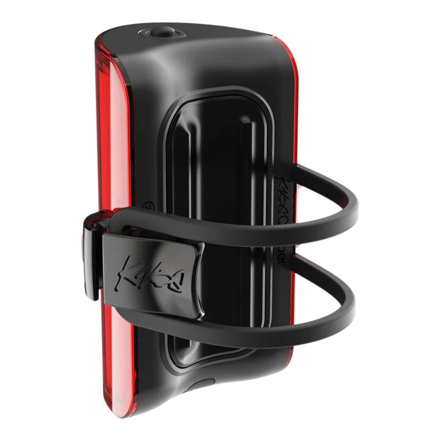 Eclairage arriere velo Knog Cobber Reflex noir avec fixation elastique pour securite optimale