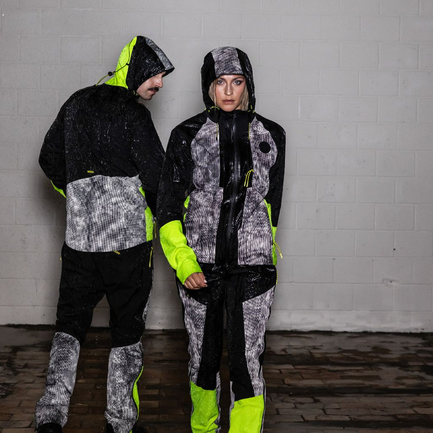 Veste de vélo étanche et réfléchissante Wowow Etna, protection imperméable technique et respirante pour homme et femme.