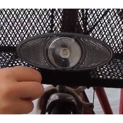 Feu avant sans piles sur panier vélo Reelight Nova - #4