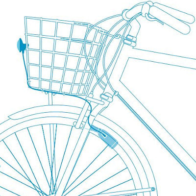 Feu avant sans piles sur panier vélo Reelight Nova - #5