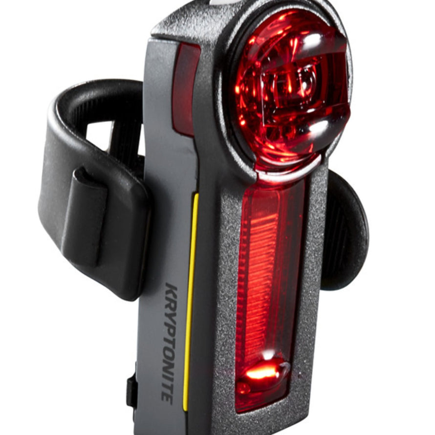 Feu arriere velo Kryptonite Incite XBR 20 lux avec led puissante et fixation rapide