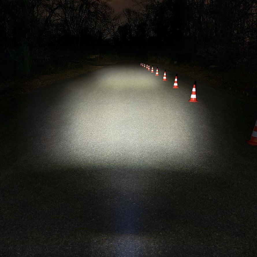 Eclairage puissant du feu de vélo Lumotec IQ AVY T Senso Plus de Busch and Muller pour une visibilité nocturne optimale