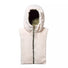 Capuche doudoune chaude et reversible blanc Fudoon modele confortable pour cyclistes en hiver