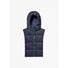 Capuche doudoune chaude et reversible bleu Fudoon modele confortable et chaud pour cyclistes en hiver