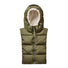 Capuche doudoune chaude isolante et reversible kaki Fudoon modele ideal pour cyclistes en hiver