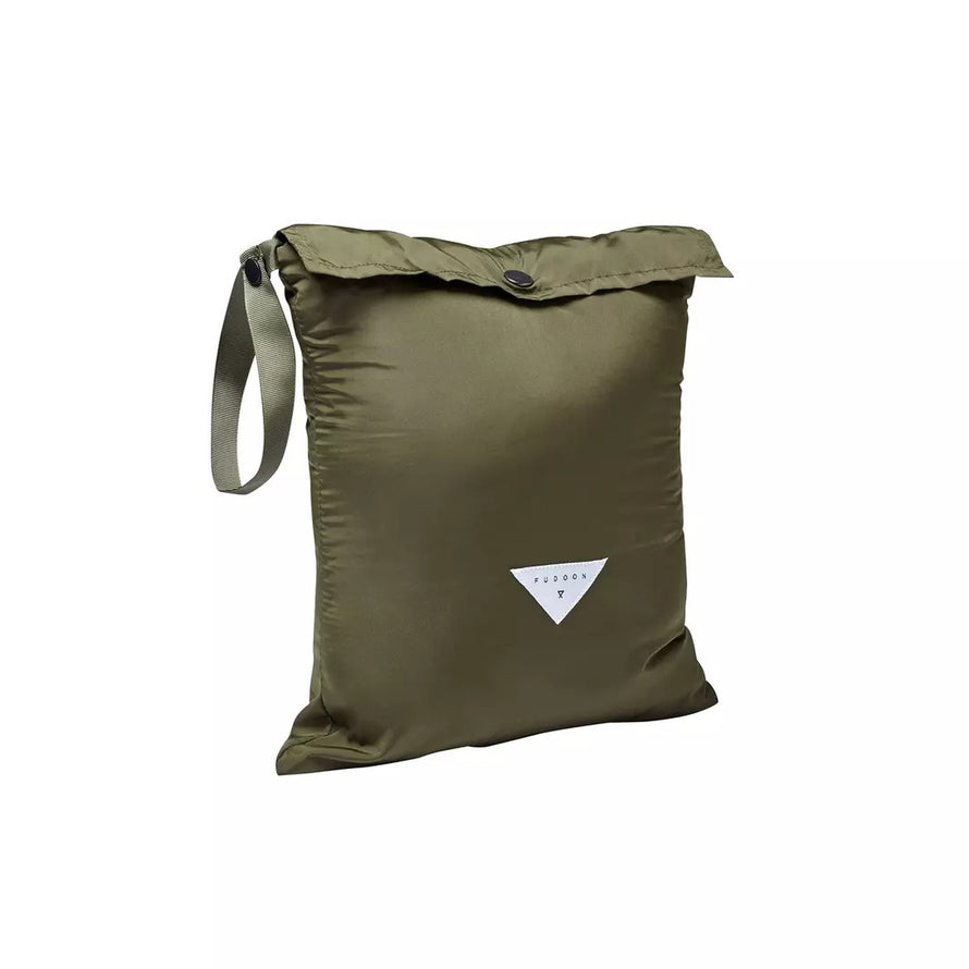 Capuche doudoune chaude et reversible verte Fudoon modele pratique pour cyclistes en hiver