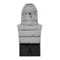Capuche doudoune chaude et reversible Fudoon motif vichy noir blanc ideale pour cyclistes en hiver
